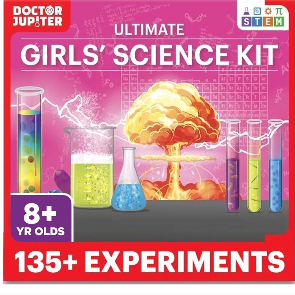 Doctor Jupiter Ultimate Girls Science Kit 135+ Experiments STEM Ages 8+ DJ02 O1